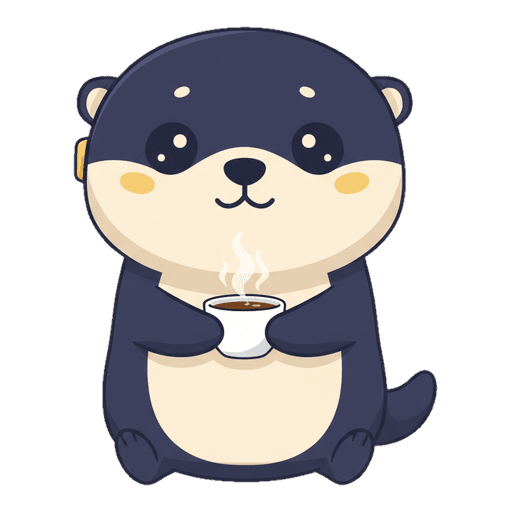 Ah Va holding a cup of kopi